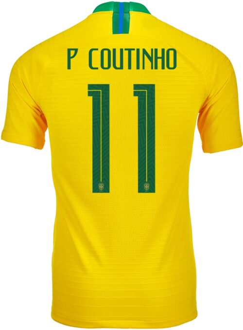 2018/19 Nike Philippe Coutinho Brazil Home Match Jersey