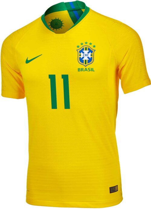 2018/19 Nike Philippe Coutinho Brazil Home Match Jersey