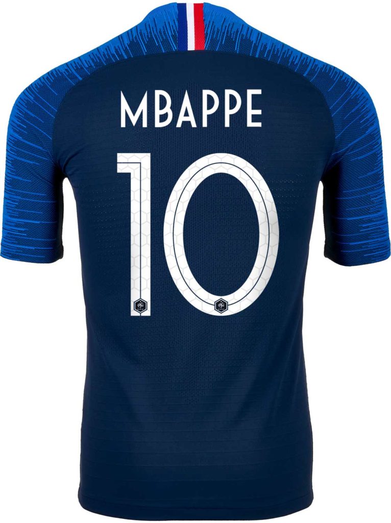 2018/19 Nike Kylian Mbappe France Home Match Jersey - SoccerPro