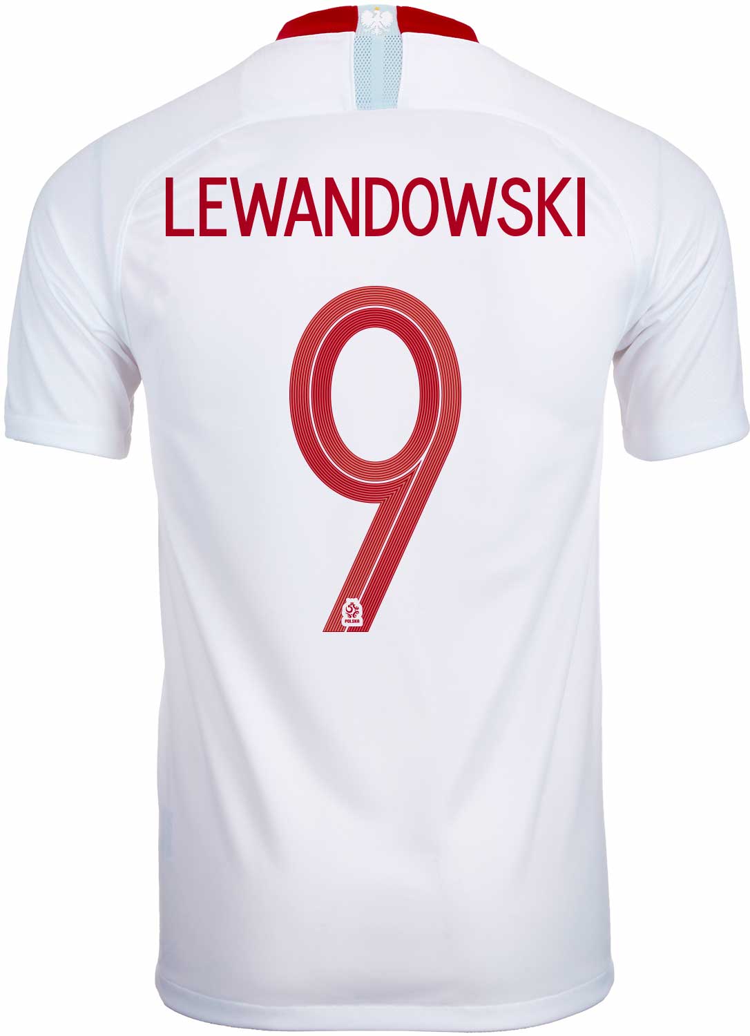 2018/19 Nike Robert Lewandowski Poland Home Jersey - SoccerPro