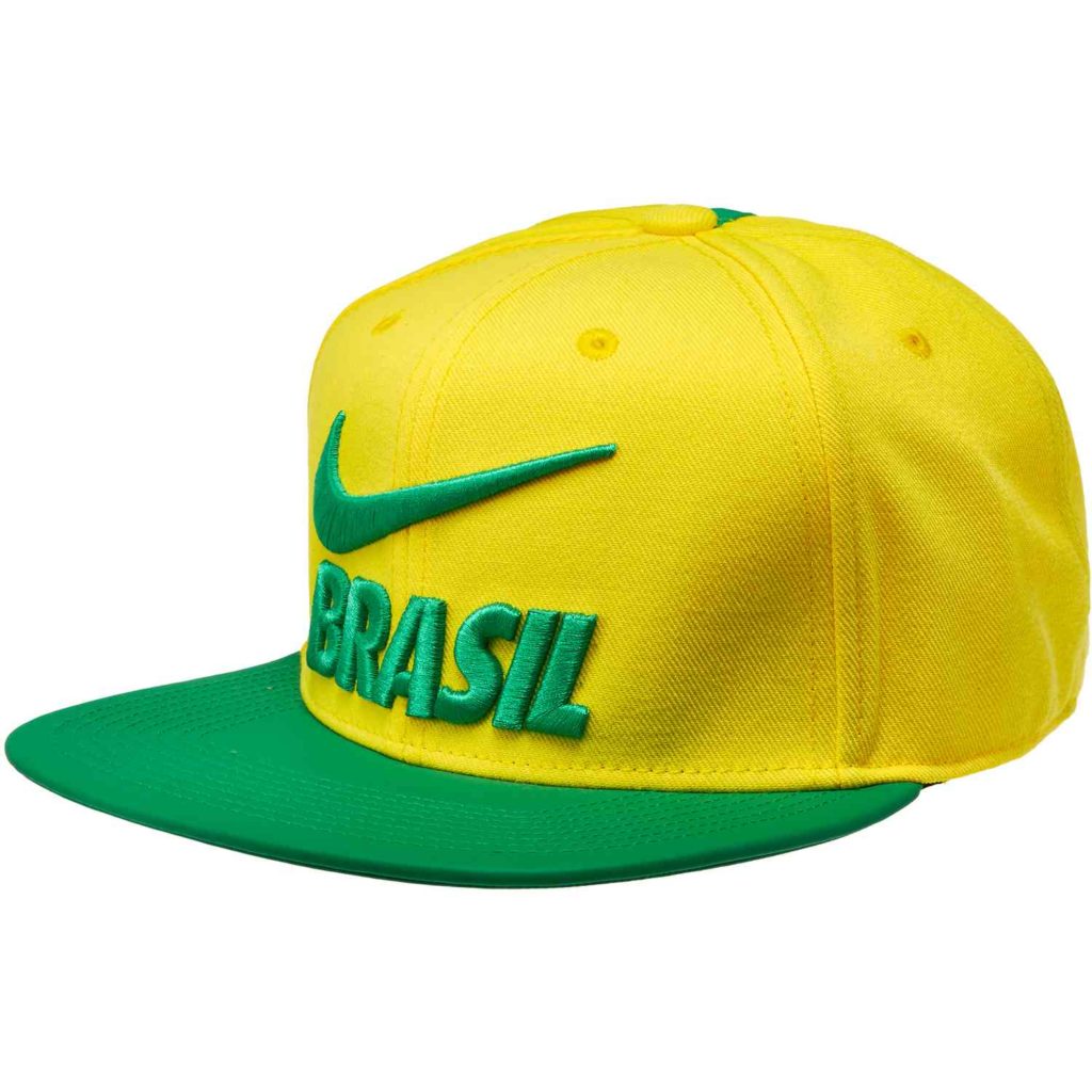 Nike Brazil Pride Flat Bill Cap - Midwest gold/Lucky Green/Pine Green ...