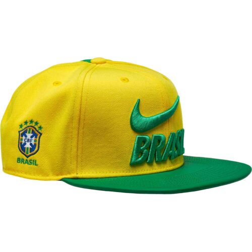 Nike Brazil Pride Flat Bill Cap – Midwest gold/Lucky Green/Pine Green