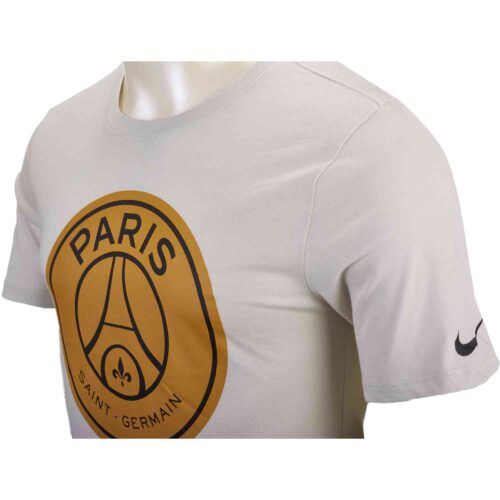 Nike PSG Large Crest Tee – Youth – Light Bone