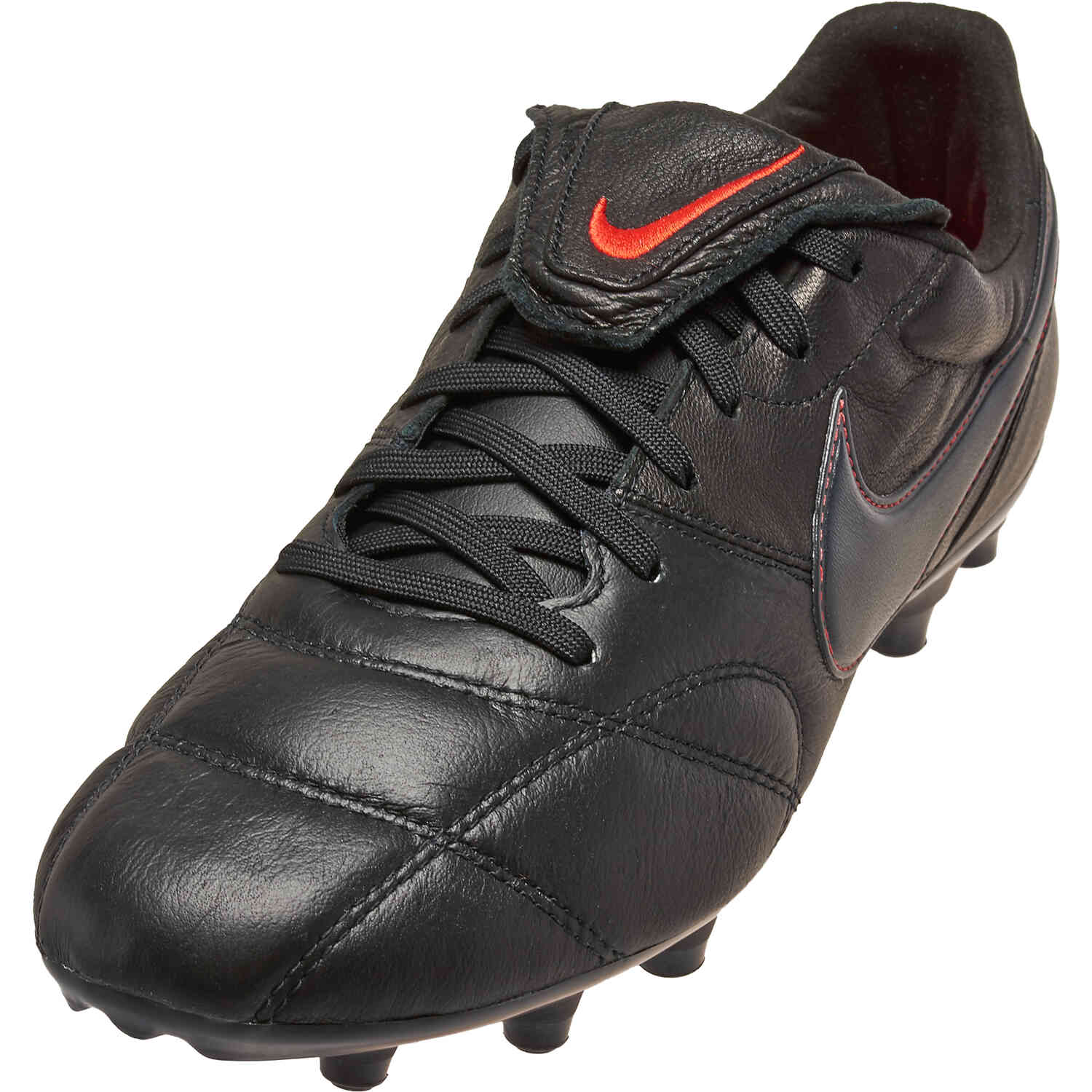 Nike Premier II FG Black Dark Smoke Grey with Chile Red
