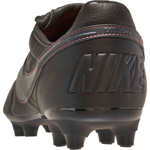 Nike Premier II FG – Black & Dark Smoke Grey with Chile Red