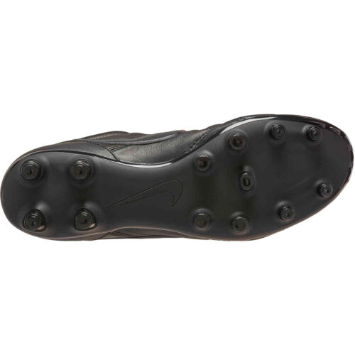 Nike Premier II FG – Black & Dark Smoke Grey with Chile Red
