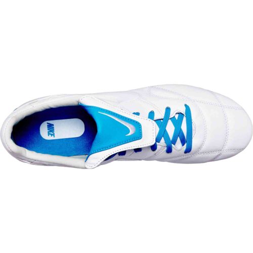Nike Premier II FG – White/Light Current Blue