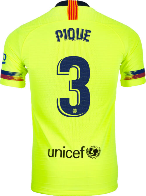 2018/19 Nike Gerard Pique Barcelona Away Match Jersey