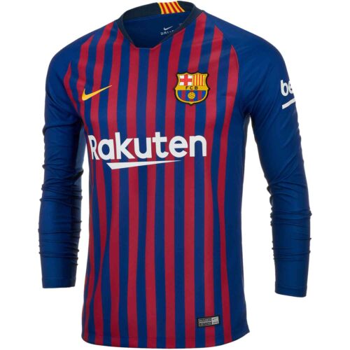 2018/19 Nike Barcelona Home L/S Jersey