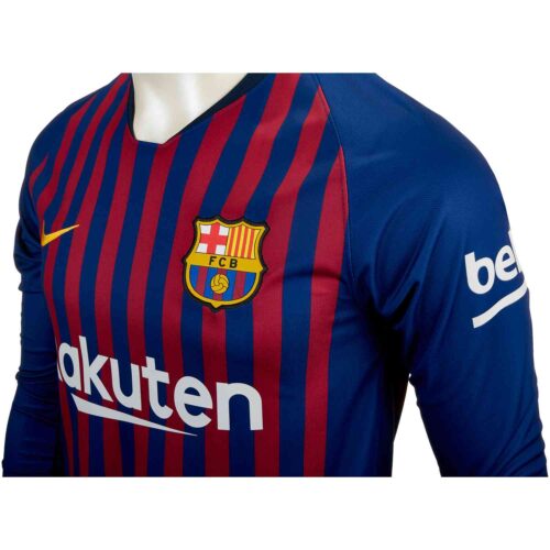 2018/19 Nike Barcelona Home L/S Jersey
