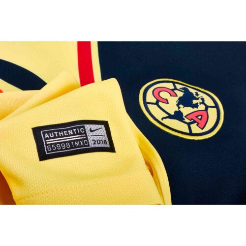 Nike Club America Home Jersey – Womens – Lemon Chiffon/Gym Red/Armory Navy