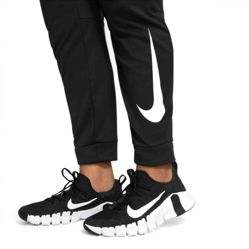 Nike Therma Tapered Swoosh Pants – Black