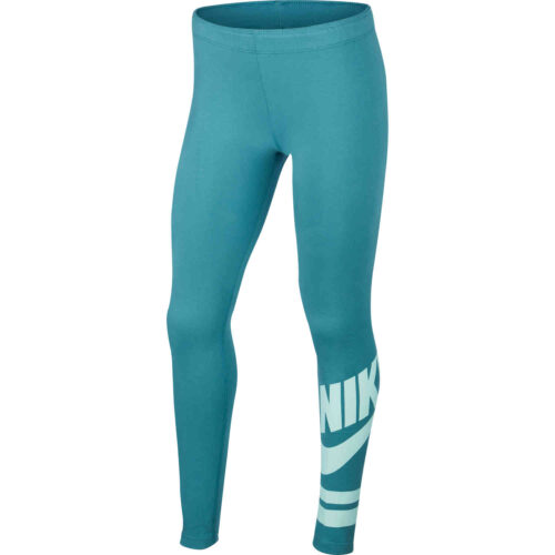 Girls Nike GX3 Favorite Leggings – Mineral Teal/Teal Tint