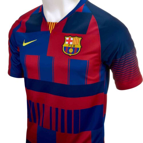 Nike and Barcelona 20th Anniversary Home Jersey - Youth - SoccerPro