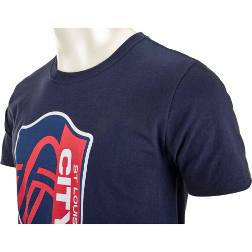 Kids St. Louis City SC Crest Tee – Navy