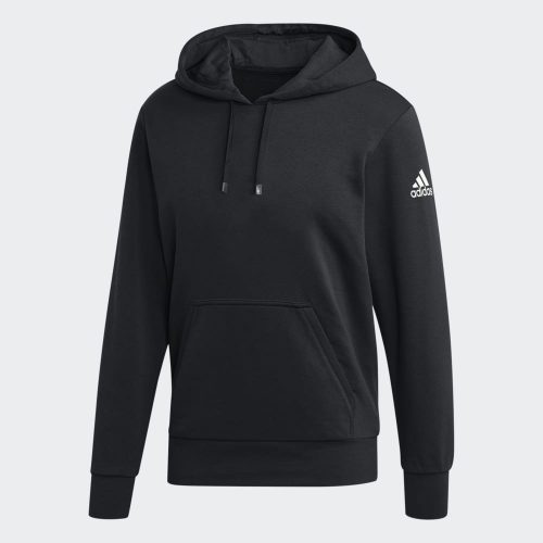 adidas Fleece Hoodie – Black/White