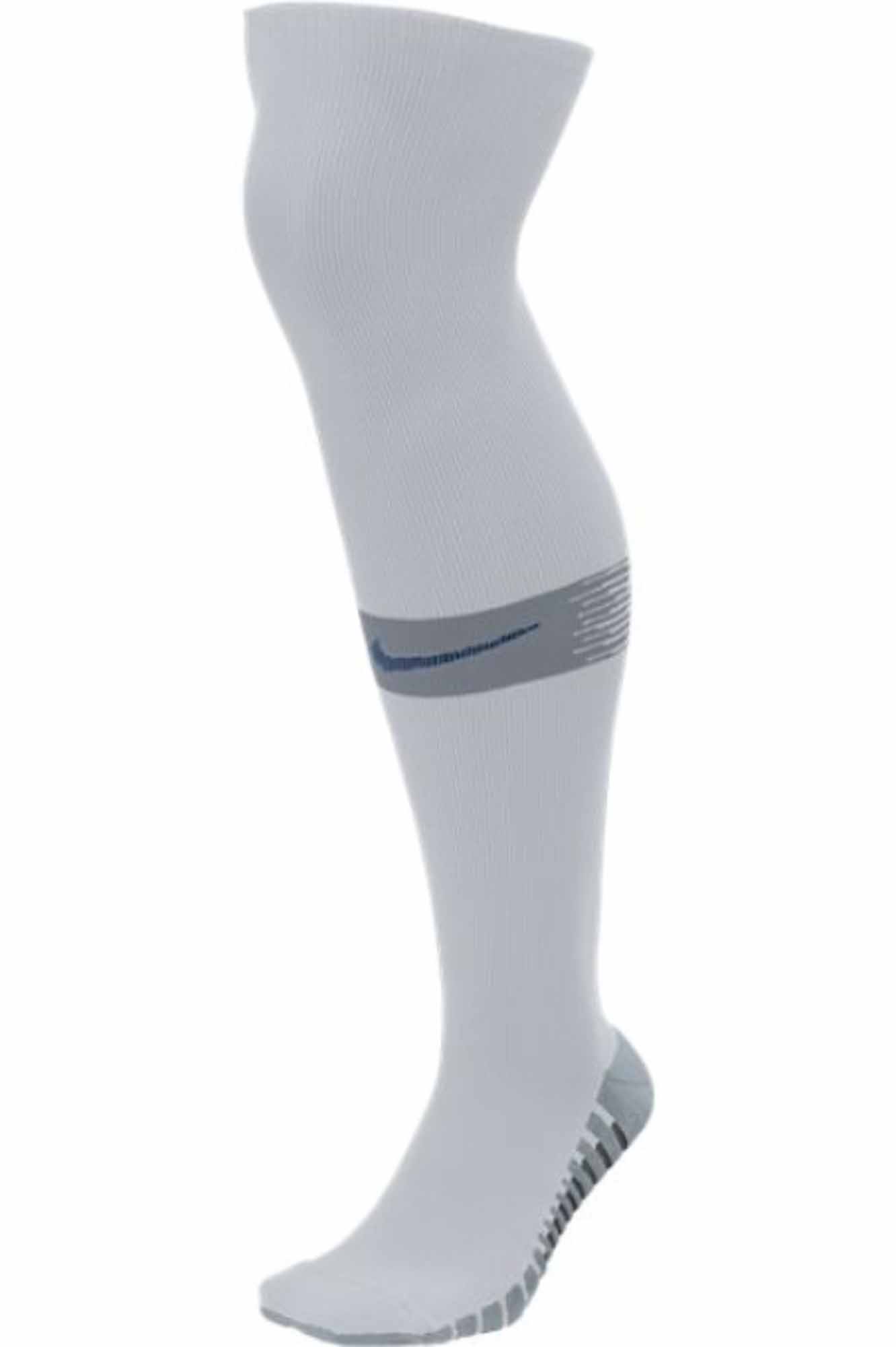 Nike Team Matchfit Soccer Socks - Pure Platinum/Cool Grey - SoccerPro
