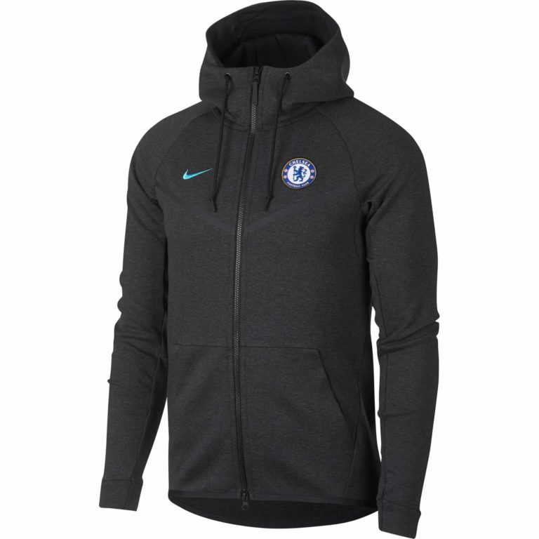 Nike Chelsea FC Tech Fleece Windrunner - Blue Soccer Jackets