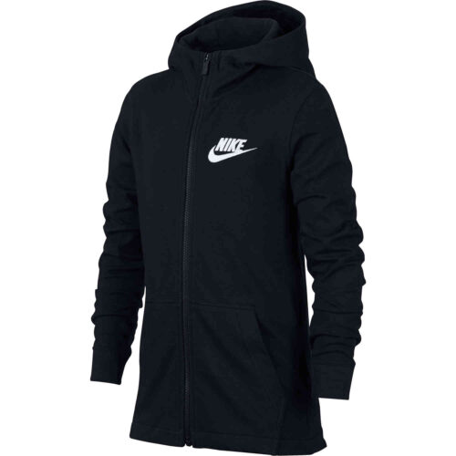 Kids Nike Sportswear Full-zip Hoodie – Black