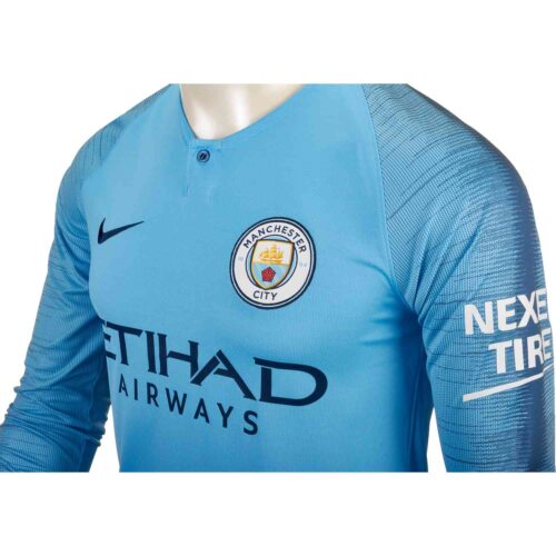 Nike Manchester City Home L/S Jersey 2018-19