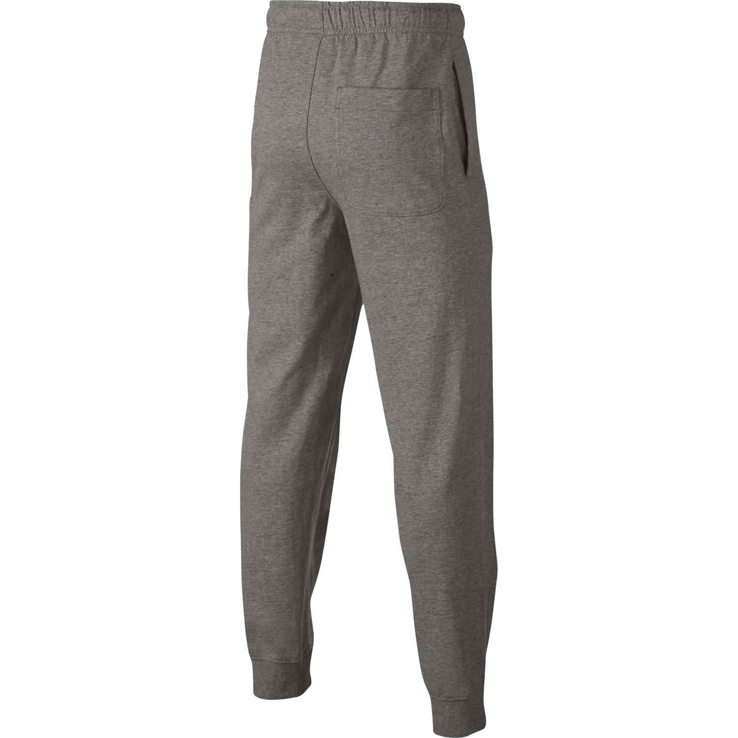 Kids Nike Sportswear Jersey Jogger Pants - Dark Grey Heather - SoccerPro