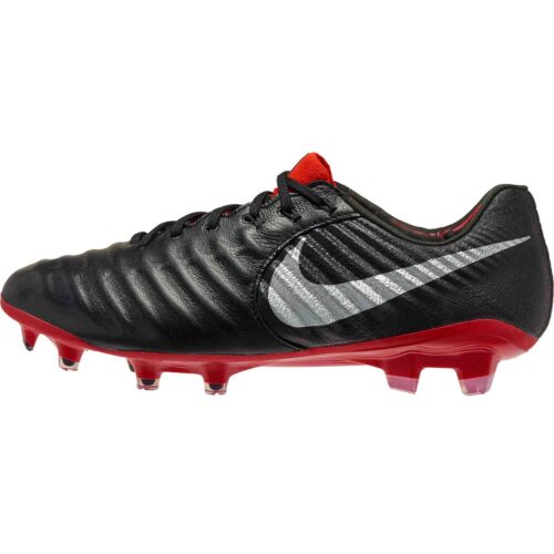 Nike Tiempo Legend 7 Elite FG – Black/Metallic Silver/Light Crimson