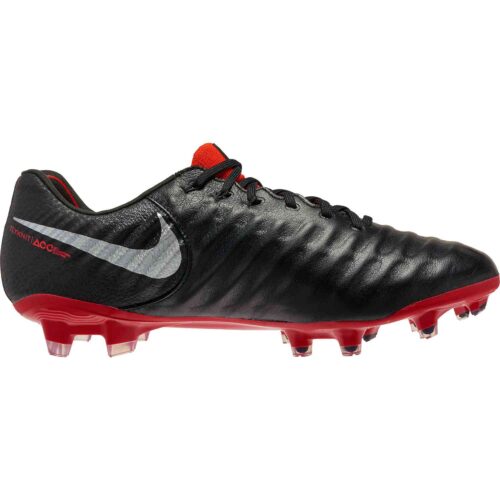 Nike Tiempo Legend 7 Elite FG – Black/Metallic Silver/Light Crimson