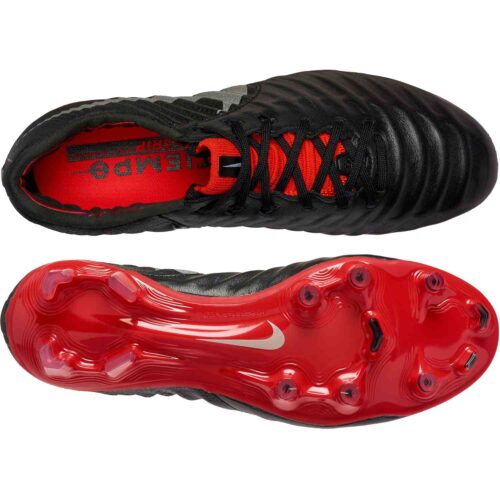 Nike Tiempo Legend 7 Elite FG – Black/Metallic Silver/Light Crimson