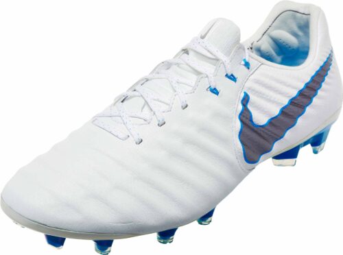 Nike Tiempo Legend VII Elite FG – White/Metallic Cool Grey