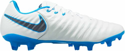 Nike Tiempo Legend VII Pro FG – White/Metallic Cool Grey/Blue Hero