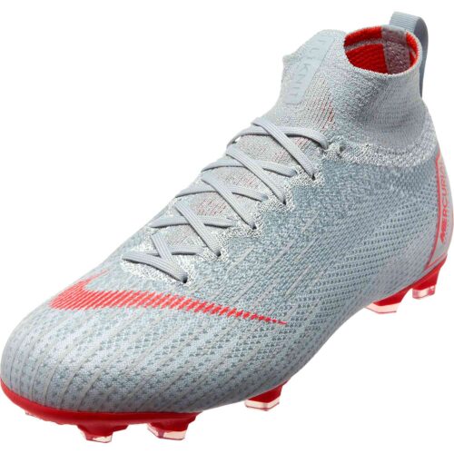 Nike Mercurial Superfly 6 Elite FG – Youth – Wolf Grey/Light Crimson/Pure Platinum