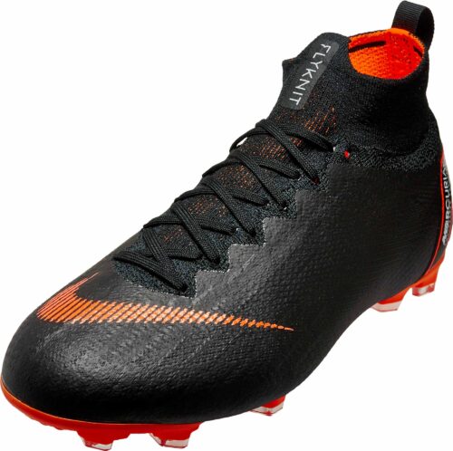 Nike Kids Superfly 6 Elite FG – Black/Total Orange