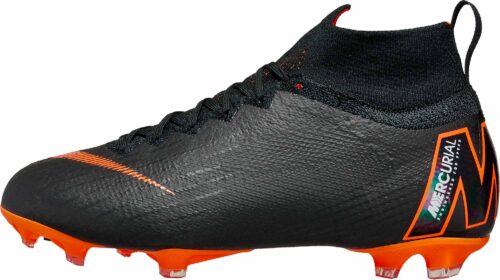 Nike Kids Superfly 6 Elite FG – Black/Total Orange