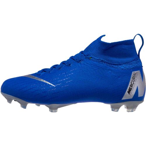Nike Mercurial Superfly 6 Elite FG – Youth – Racer Blue/Metallic Silver/Black/Volt