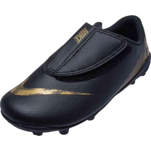 Kids Nike Velcro Mercurial Vapor 12 Club MG – Black Lux