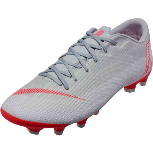 Nike Vapor 12 Academy MG – Wolf Grey/Bright Crimson/Pure Platinum