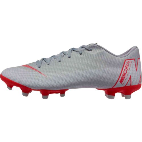 Nike Vapor 12 Academy MG – Wolf Grey/Bright Crimson/Pure Platinum
