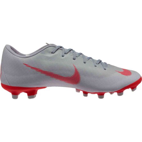 Nike Vapor 12 Academy MG – Wolf Grey/Bright Crimson/Pure Platinum