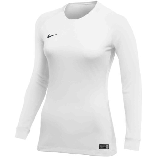 Womens Nike US Tiempo Premier L/S Jersey – White