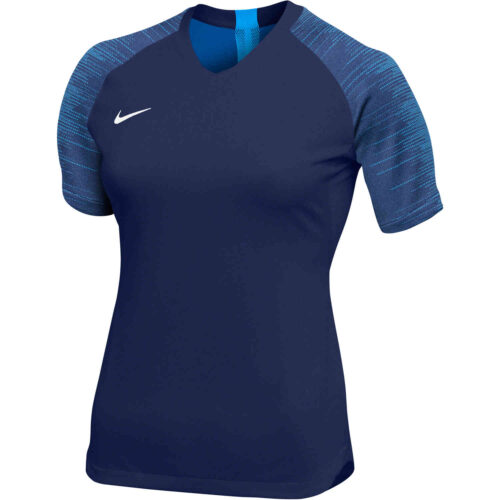 Womens Nike Dry Strike Jersey – College Navy/Photo Blue