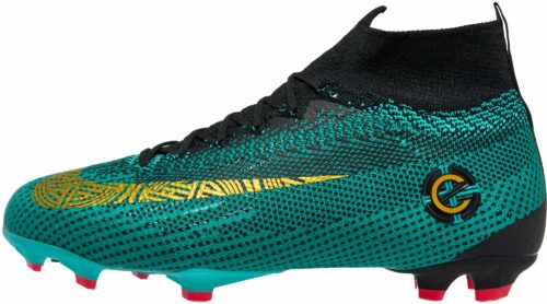 Nike Kids Mercurial Superfly 6 Elite FG – CR7 – Clear Jade/Metallic Vivid Gold