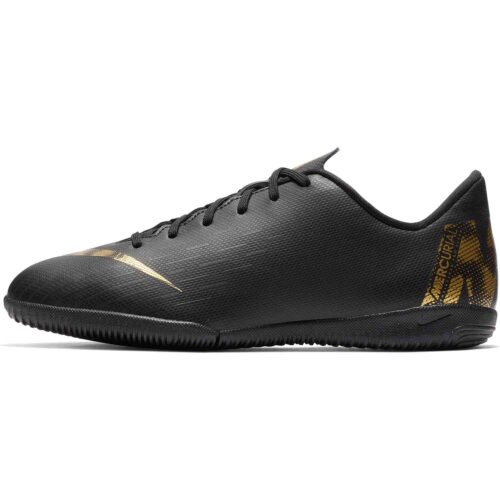 Kids Nike Mercurial Vapor 12 Academy IC – Black Lux