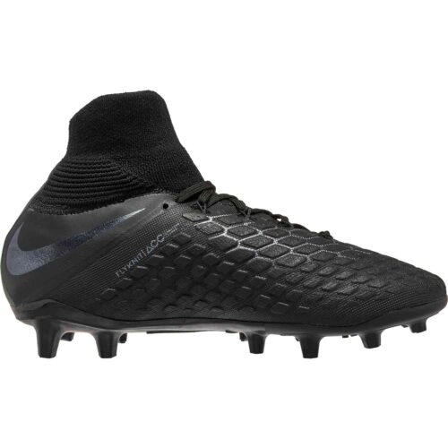 Nike Hypervenom Phantom 3 Elite DF FG – Youth – Black/Black