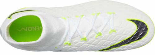 Nike Kids Hypervenom Phantom III Elite DF FG – White/Metallic Cool Grey