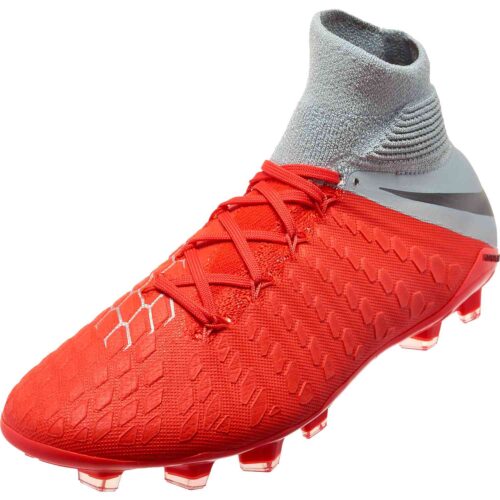 Nike Hypervenom Phantom 3 Elite DF FG – Youth – Light Crimson/Metallic Dark Grey/Wolf Grey