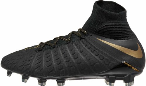 Nike Hypervenom Phantom III Elite DF FG – Black/Metallic Vivid Gold