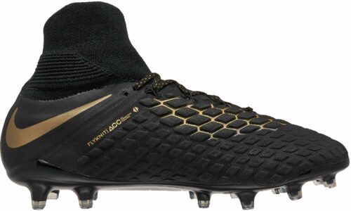 Nike Hypervenom Phantom III Elite DF FG – Black/Metallic Vivid Gold