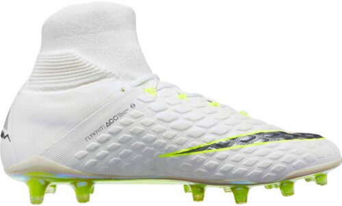 Nike Hypervenom Phantom III Elite DF FG – White/Metallic Cool Grey