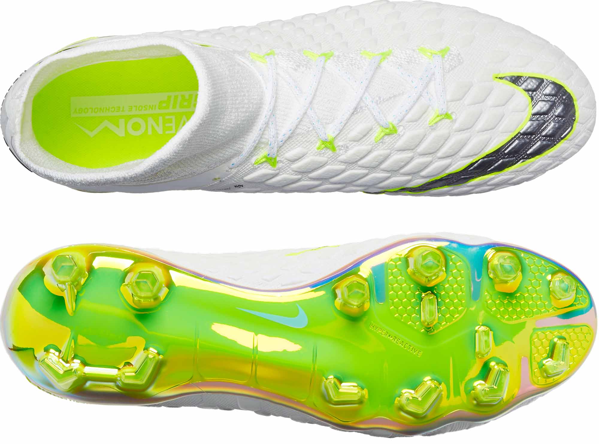 nike hypervenom white and green