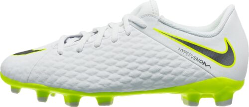 Nike Hypervenom Phantom 3 Academy FG – Youth – White/Volt